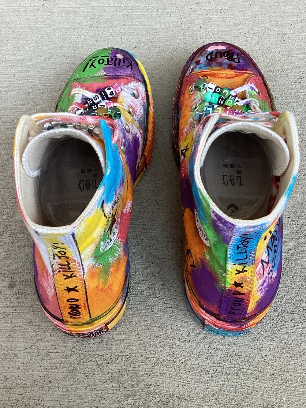 Converse Chuck Taylor Hand-Painted High-Top Sneakers #560846F Unisex